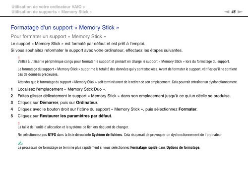 Sony VPCEF3E1E - VPCEF3E1E Mode d'emploi