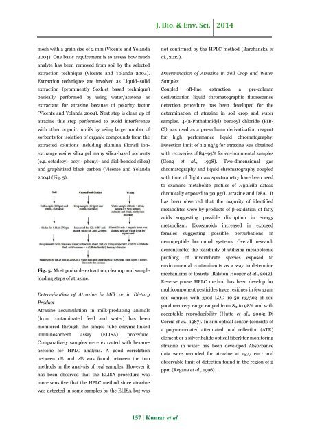 Chemical, biochemical and environmental aspects of atrazine