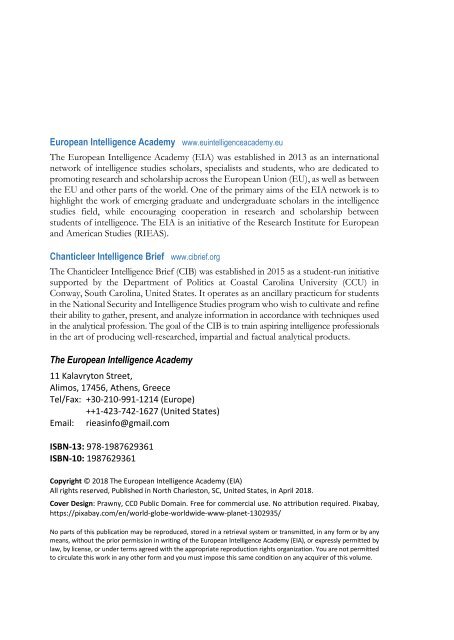 The Intelligence Review | volume 2 | issue 4 |