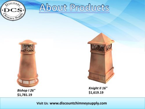 Buy Copper chimney pots from Discount Chimney Supply Inc., Loveland, Ohio