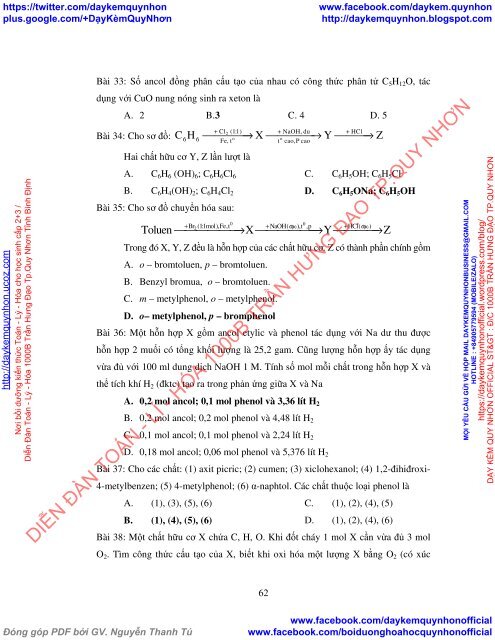 PHÁT TRIỂN NĂNG LỰC HỢP TÁC CỦA HỌC SINH THÔNG QUA BÀI TẬP PHÂN HÓA PHẦN DẪN XUẤT CỦA HIĐROCACBON - HÓA HỌC 11 THPT (2016)