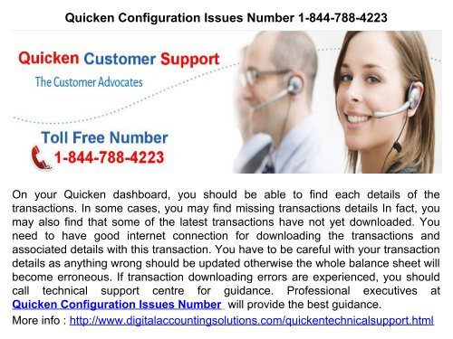 Quicken Latest Version Issues Phone Number 