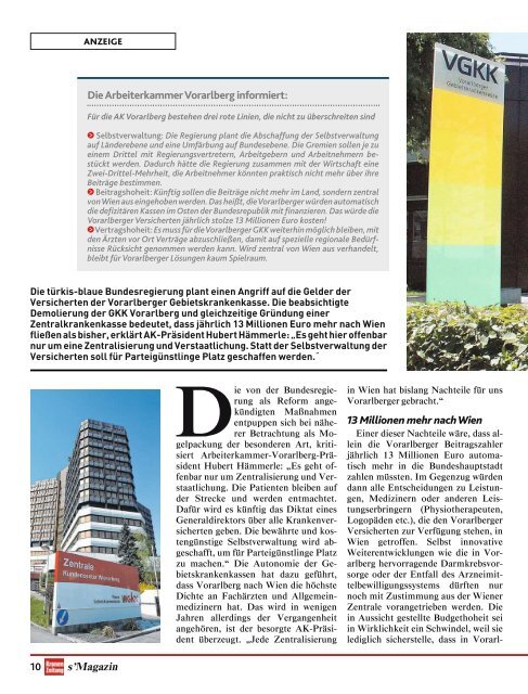 s'Magazin usm Ländle, 8. April 2018
