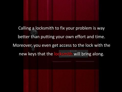 Importance of Locksmith Services