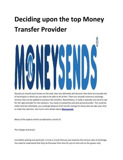 5 Money transfer