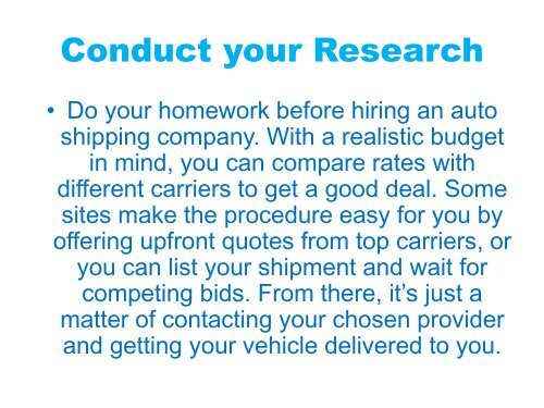 Important Factors to Consider When Shipping Your Vehicle