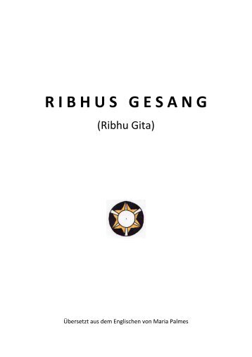 Ribhus Gesang - Ribhu Gita_deutsch von  Maria Palmes
