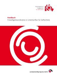Handbuch. Freiwilligenkoordination in Unterkünften für Geflüchtete