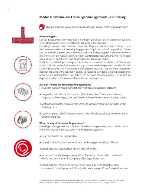 Handbuch. Freiwilligenkoordination in Unterkünften für Geflüchtete