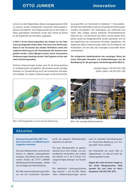 ANlAGENTECHNOlOGIE Leichtmetall - Otto Junker GmbH