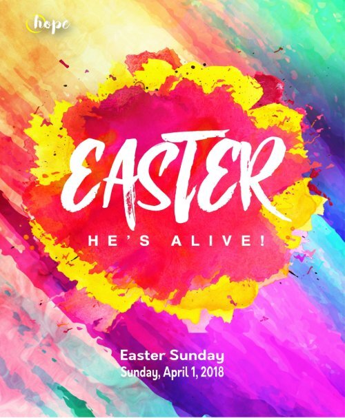 04_01_2018 Bulletin 0800 EASTER Service