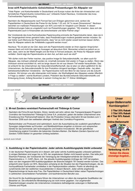 apr PAPIER-ZEITUNG