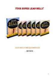 Lean Belly Breakthrough Review