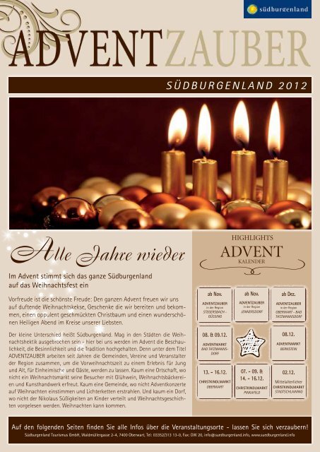 Christkindlmarkt - Südburgenland Plus