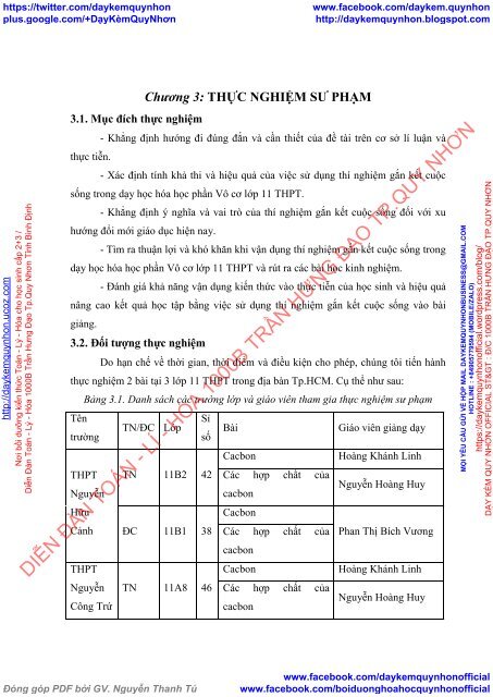 THIẾT KẾ VÀ SỬ DỤNG THÍ NGHIỆM GẮN KẾT CUỘC SỐNG TRONG DẠY HỌC HÓA HỌC PHẦN VÔ CƠ LỚP 11 12 TRUNG HỌC PHỔ THÔNG (2017)