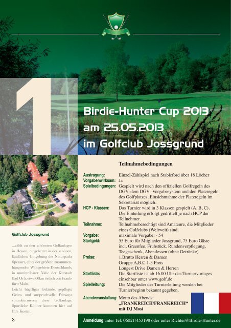 Birdie-Hunter Kurier 2013