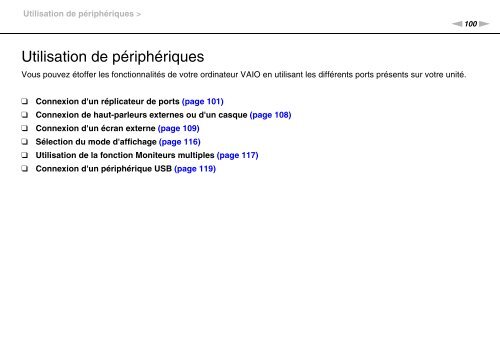 Sony VPCSB1C5E - VPCSB1C5E Mode d'emploi