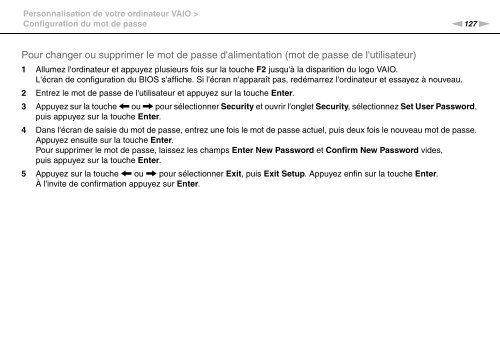 Sony VPCSB1C5E - VPCSB1C5E Mode d'emploi