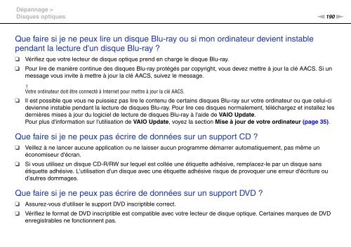 Sony VPCSB1C5E - VPCSB1C5E Mode d'emploi