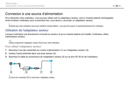 Sony VPCSB1C5E - VPCSB1C5E Mode d'emploi