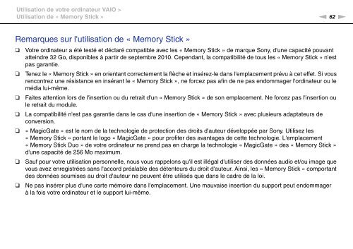 Sony VPCSB1C5E - VPCSB1C5E Mode d'emploi