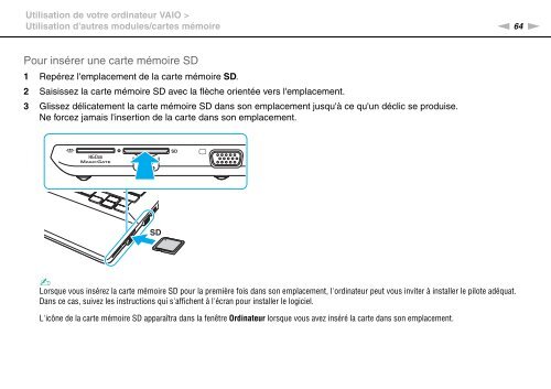 Sony VPCSB1C5E - VPCSB1C5E Mode d'emploi