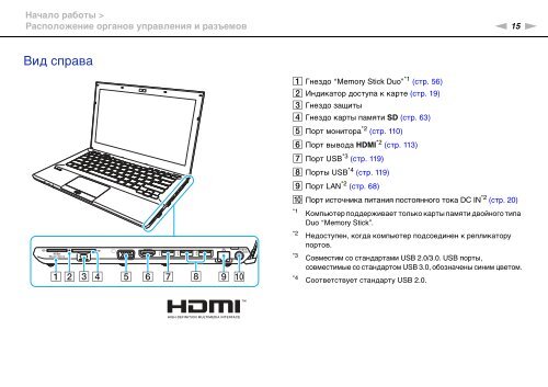 Sony VPCSB1C5E - VPCSB1C5E Mode d'emploi Russe