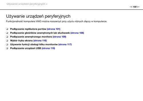 Sony VPCSB1C5E - VPCSB1C5E Mode d'emploi Polonais