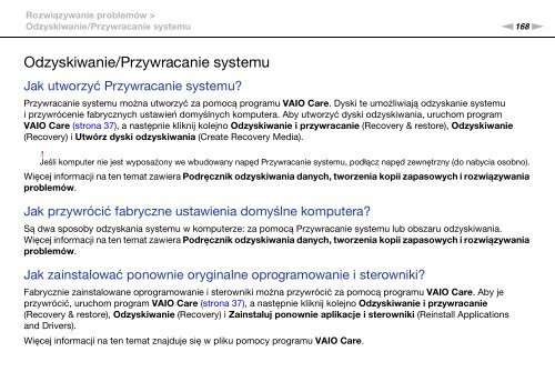 Sony VPCSB1C5E - VPCSB1C5E Mode d'emploi Polonais