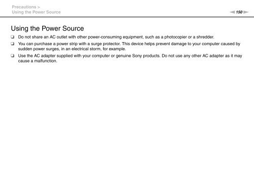 Sony VPCSB1C5E - VPCSB1C5E Mode d'emploi Anglais