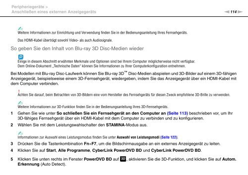 Sony VPCSB1C5E - VPCSB1C5E Mode d'emploi Allemand