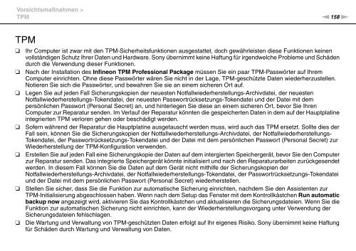 Sony VPCSB1C5E - VPCSB1C5E Mode d'emploi Allemand