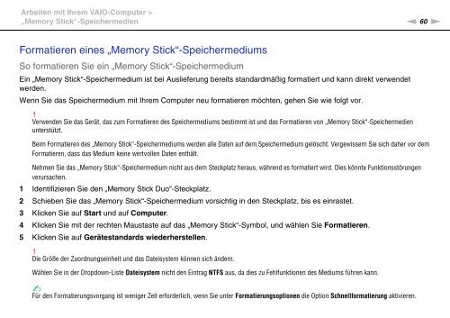 Sony VPCSB1C5E - VPCSB1C5E Mode d'emploi Allemand