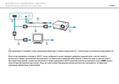 Sony VPCSB1C5E - VPCSB1C5E Mode d'emploi Ukrainien