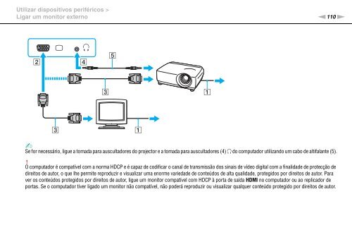 Sony VPCSB1C5E - VPCSB1C5E Mode d'emploi Portugais