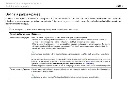 Sony VPCSB1C5E - VPCSB1C5E Mode d'emploi Portugais