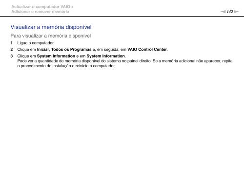 Sony VPCSB1C5E - VPCSB1C5E Mode d'emploi Portugais