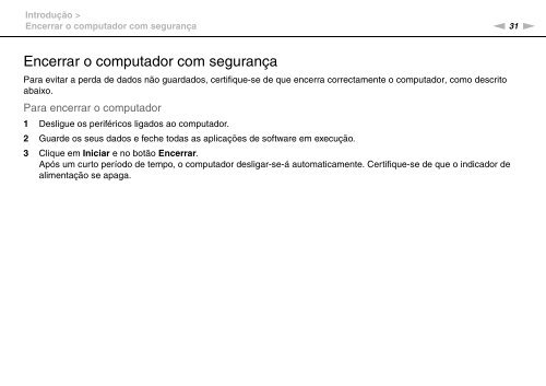 Sony VPCSB1C5E - VPCSB1C5E Mode d'emploi Portugais