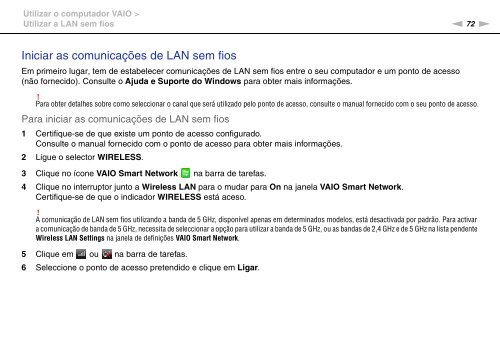 Sony VPCSB1C5E - VPCSB1C5E Mode d'emploi Portugais