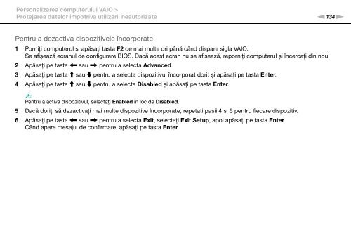 Sony VPCSB1C5E - VPCSB1C5E Mode d'emploi Roumain