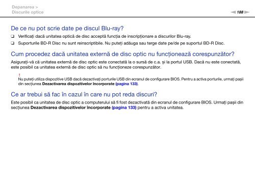 Sony VPCSB1C5E - VPCSB1C5E Mode d'emploi Roumain