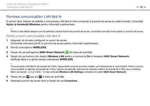 Sony VPCSB1C5E - VPCSB1C5E Mode d'emploi Roumain