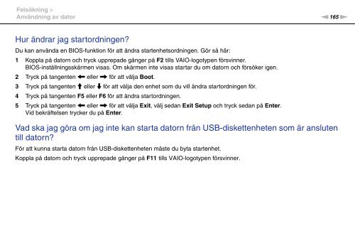 Sony VPCSB1C5E - VPCSB1C5E Mode d'emploi Su&eacute;dois