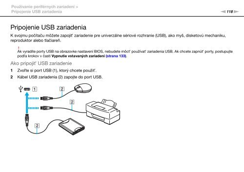 Sony VPCSB1C5E - VPCSB1C5E Mode d'emploi Slovaque