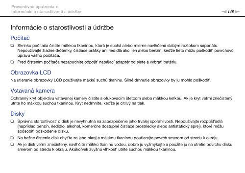 Sony VPCSB1C5E - VPCSB1C5E Mode d'emploi Slovaque