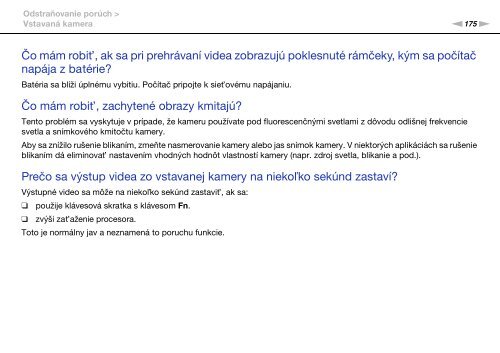 Sony VPCSB1C5E - VPCSB1C5E Mode d'emploi Slovaque