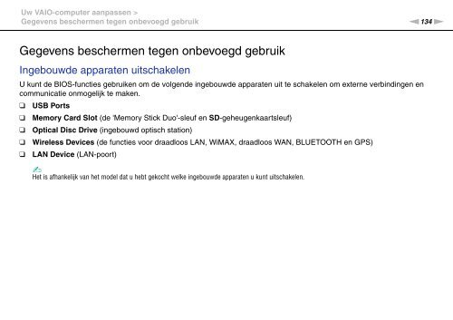 Sony VPCSB1C5E - VPCSB1C5E Mode d'emploi N&eacute;erlandais