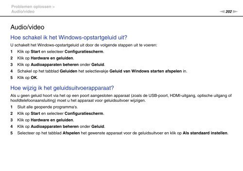 Sony VPCSB1C5E - VPCSB1C5E Mode d'emploi N&eacute;erlandais