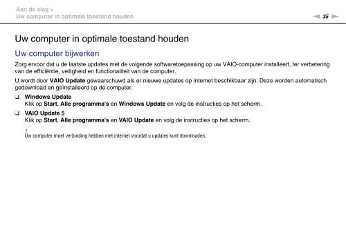 Sony VPCSB1C5E - VPCSB1C5E Mode d'emploi N&eacute;erlandais