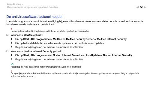 Sony VPCSB1C5E - VPCSB1C5E Mode d'emploi N&eacute;erlandais